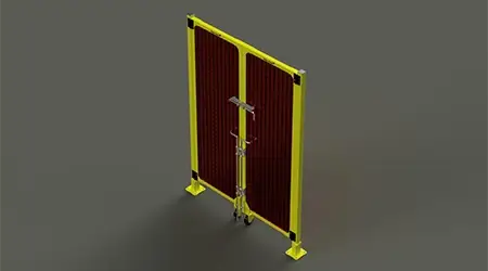 Gate Assemblies With Steel Mesh and Weldscreen
