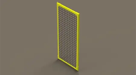 Panels With Black mesh