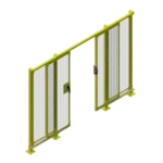 L.H.- R.H. Double Slide Gate Assy. (In Single Rail)